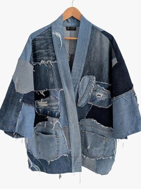 Built From Nothing Denim Kimono (Chest 42-44″)